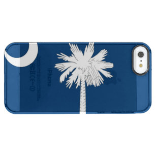 Capa Para iPhone SE/5/5s Transparente Bandeira do Estado da Carolina do Sul