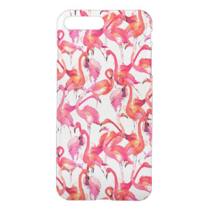 Capa iPhone 8 Plus/7 Plus Flamingos De Aquarela Em Aquarelas