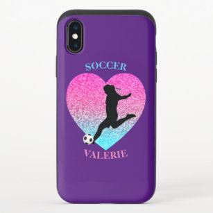 Capa Para iPhone XS Garota do Futebol 