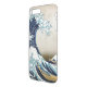 Capa Para iPhone, Uncommon Grande onda restaurada fora de Kanagawa por (Verso/Esquerda)
