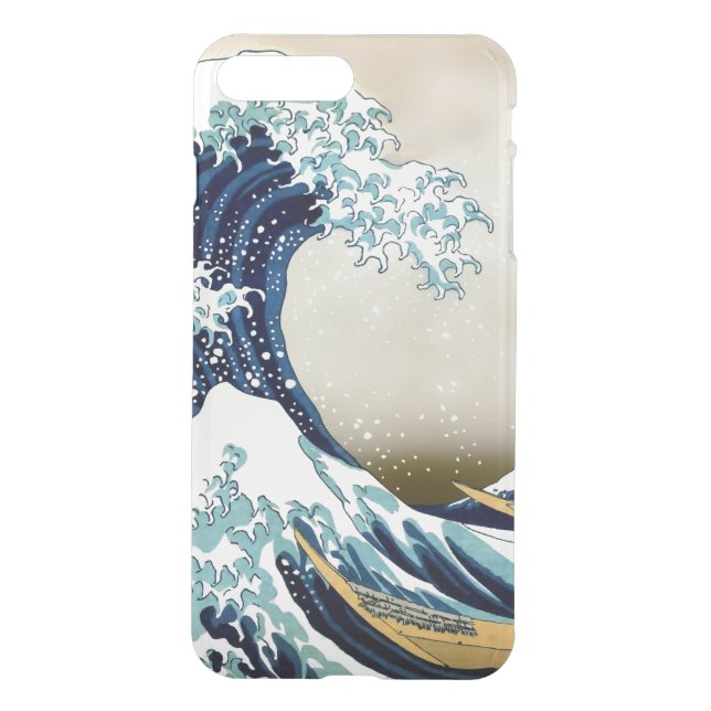 Capa Para iPhone, Uncommon Grande onda restaurada fora de Kanagawa por (Verso)