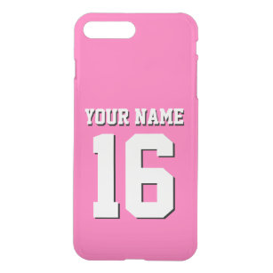 Capa Para iPhone, Uncommon Hot Pink 2 Sporty Team Jersey