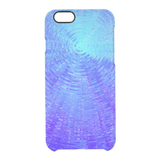 Capa Para iPhone 6/6S Transparente Ondinhas azuis