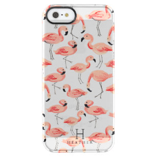 Capa Para iPhone SE/5/5s Transparente Partido personalizado do flamingo de  