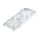 Capa Para iPhone, Uncommon Torno Floral Branco e Azul gravado Elegante (Base)