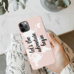 Capa Para iPhone Vamos Rosa Positivo A Aventura Começa O Mapa Mundi<br><div class="desc">Vamos Rosa Positivo A Aventura Começa O Mapa Mundial</div>