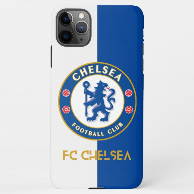 Capa Para iPhone Ventiladores do Chelsea do cobrir Telefônico (Verso)