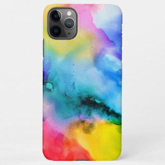 Capa Para iPhone Vibrant Abstract Multicolor Watercolor Phone Case