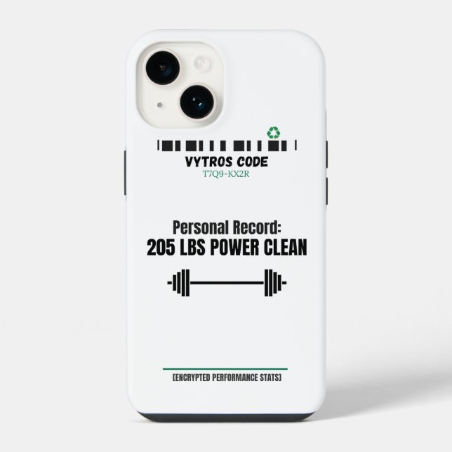 Capa para iPhone VYTROS "Estatísticas de Desempenh (Verso)