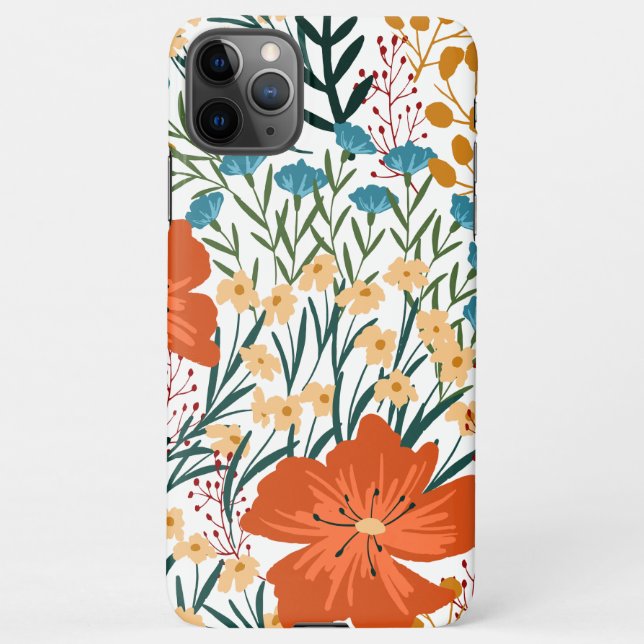 Capa Para iPhone Wildflower Seamless Pattern (Verso)