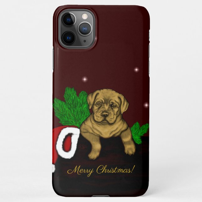 Capa Para iPhone XMas puppy (Verso)
