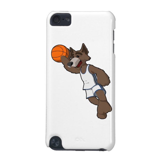 Capa Para iPod Touch 5G Lobo de Basquete (Traseira)