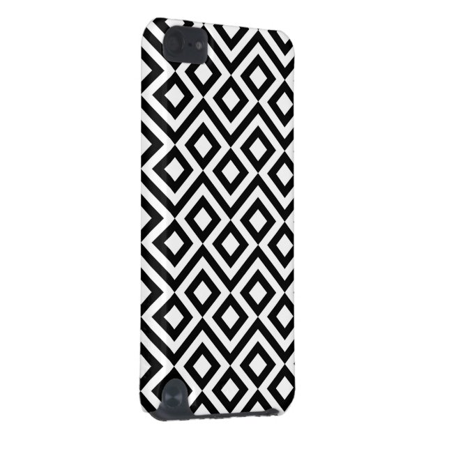 Capa Para iPod Touch 5G Meandro preto e branco (Back/Right)