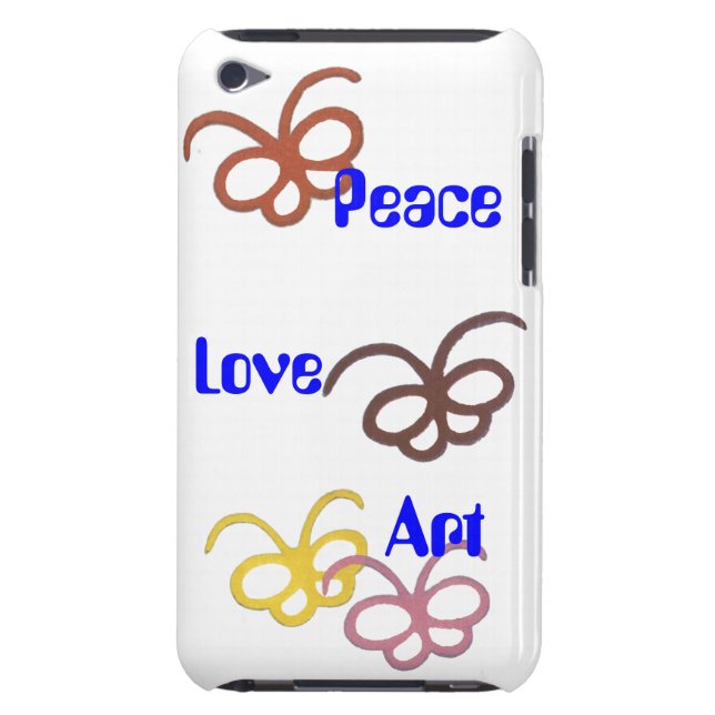Capa Para iPod Touch arte do amor da paz (Traseira)