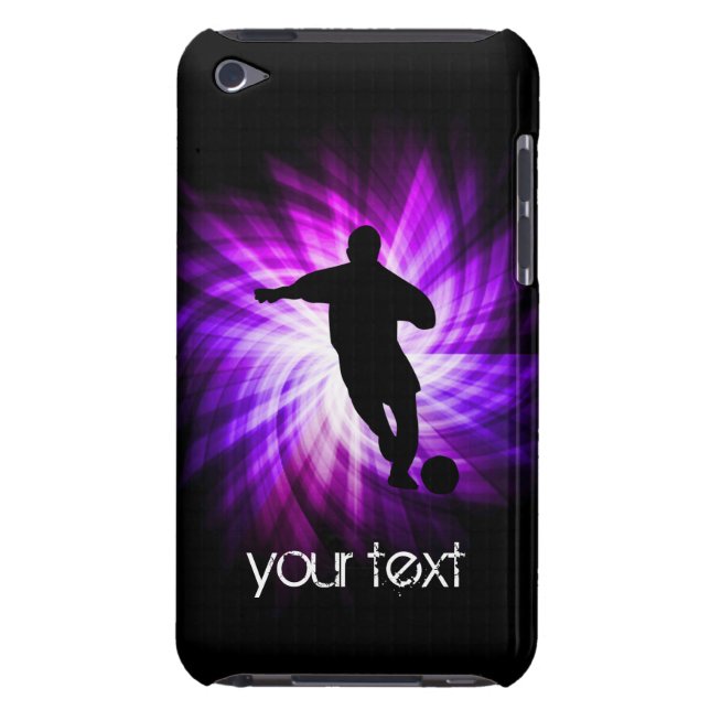 Capa Para iPod Touch Futebol legal roxo (Traseira)