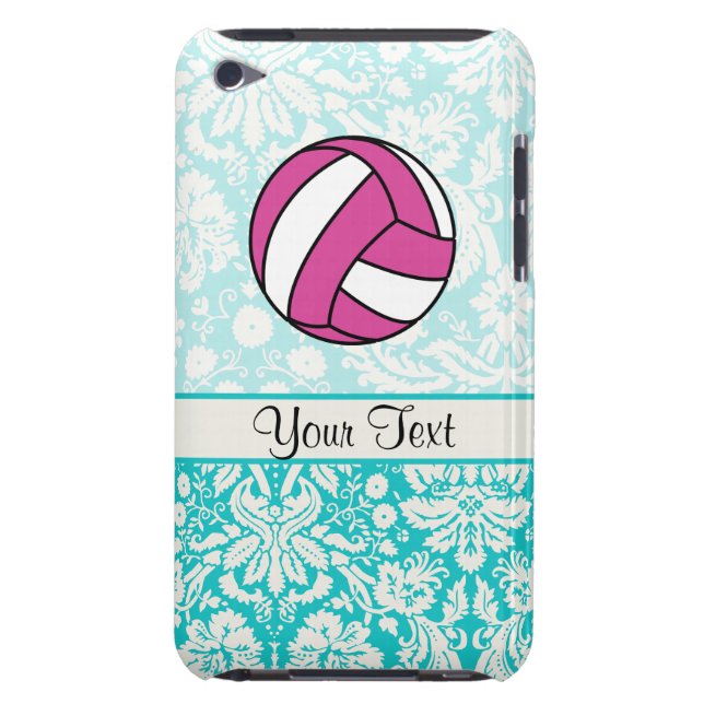 Capa Para iPod Touch Voleibol cor-de-rosa; Cor damasco (Traseira)