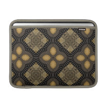 Padrão Geométrico Amarelo e Preto de Intricação