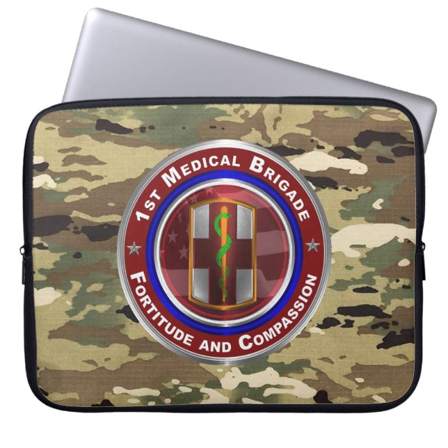 Capa Para Notebook 1ª Brigada Médica (Frente)