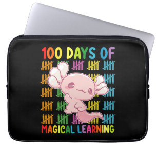 Capa Para Notebook 100 Dias De Aprendizado Mágico Escola Axolote