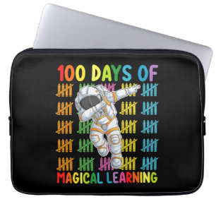 Capa Para Notebook 100 Dias de Aprendizado Mágico Escola de Astronaut