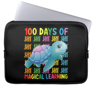 Capa Para Notebook 100 Dias De Aprendizado Mágico Escola Turtle