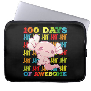 Capa Para Notebook 100 Dias De Axolote Incrível 100º Dia De Escola