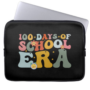 Capa Para Notebook  100 Dias De Era Escolar Groovy Professor Crianças