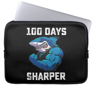 Capa Para Notebook 100 Dias De Sharper Shark 100.º Dia De Gym Escolar