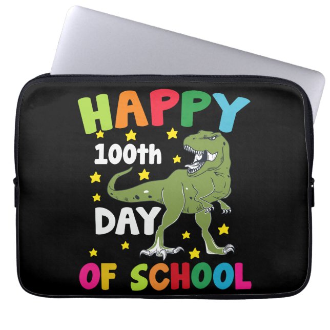 Capa Para Notebook 100 dias de Trex Escolar 100º Dia da Escola (Frente)