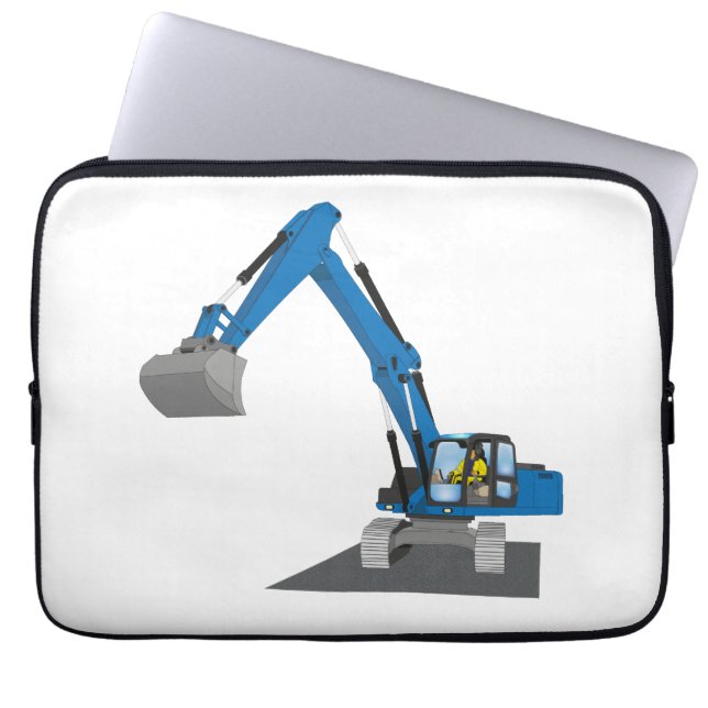 Capa Para Notebook 13" Laptoptasche blauer Kettenbagger (Frente)