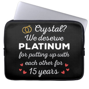 Capa Para Notebook 15 Casamento I - Casal Engraçado Cristal