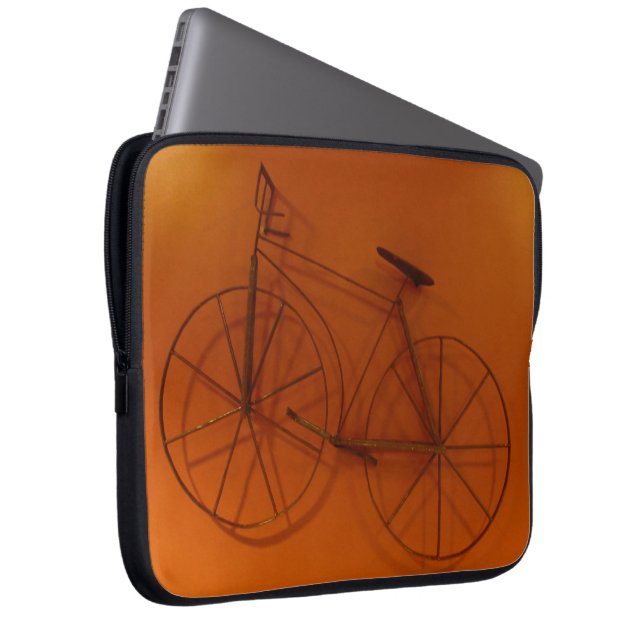 Capa Para Notebook 15" sombra da bicicleta da bolsa de laptop (Frente Esquerda)