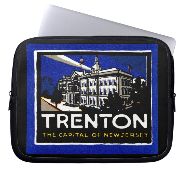 Capa Para Notebook 1915 Vintage Trenton NJ (Frente)
