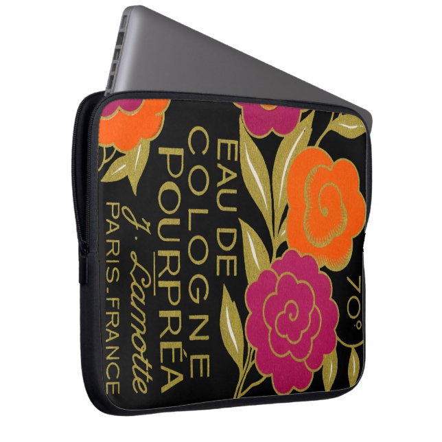 Capa Para Notebook 1920 perfume francês Eau de Cologne Pourprea (Frente Esquerda)
