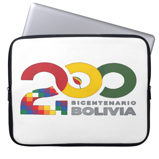 Capa Para Notebook 200 años bicentenario de Bolivia (Frente)