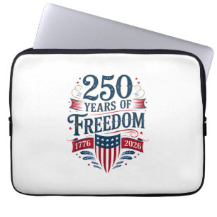 Capa Para Notebook 250 Anos de Liberdade 1776 2026 4 de Julho 250º An