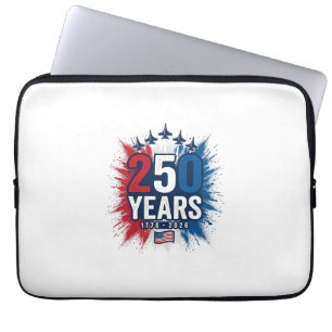 Capa Para Notebook 250 Anos Projeto de Vetor de Aniversário dos Jatos