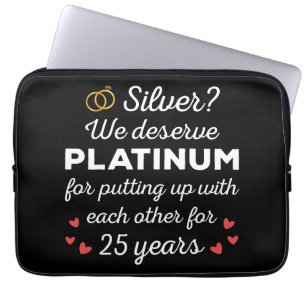 Capa Para Notebook 25 Casamento I - Casal Engraçado Silver