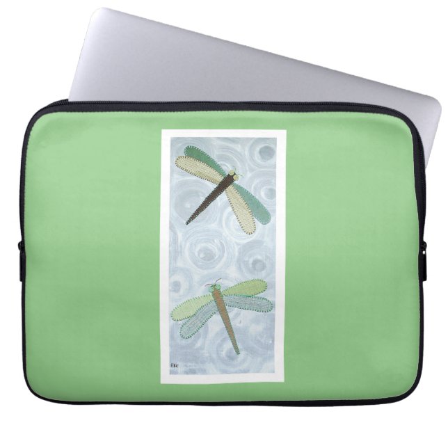 Capa Para Notebook 2 Dragonflies #1 (Frente)