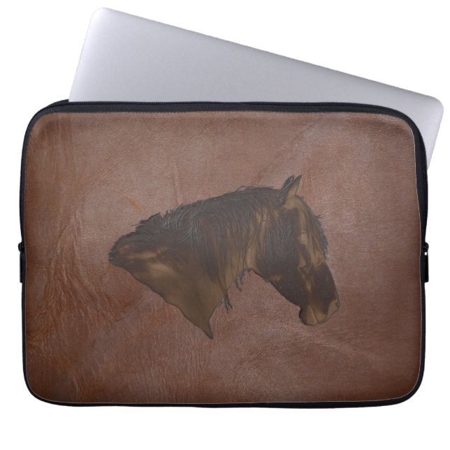 Capa Para Notebook 2D Couro Faux amostrado por fotografia com Cabeça  (Frente)