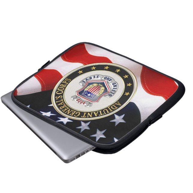 Capa Para Notebook [300] AG Corps - Insígnia Regimental [3D] (Frente Inferior)