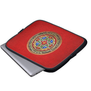 Capa Para Notebook [300] Cruz Celta [Dourado+Enamel]