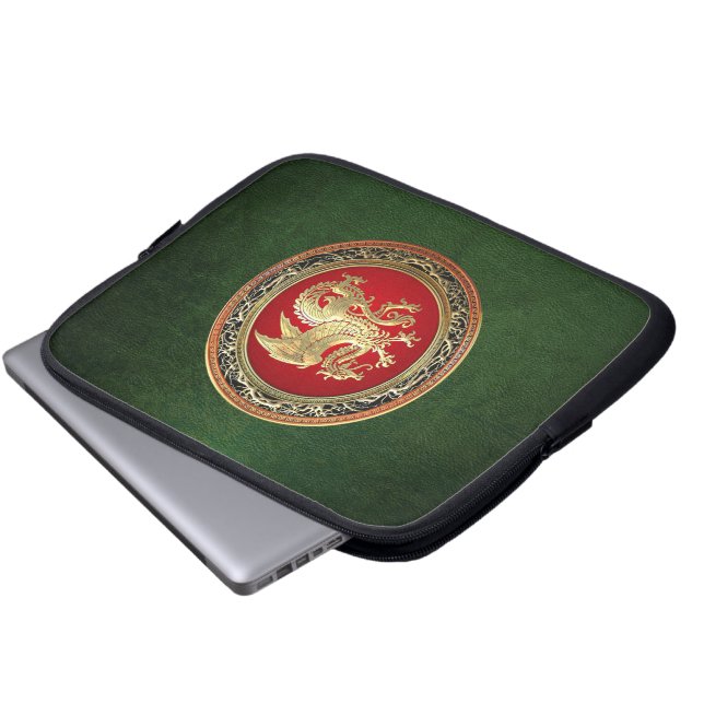 Capa Para Notebook [300] Dragão islandês, Landvæ ttir [Dourado] (Frente Inferior)