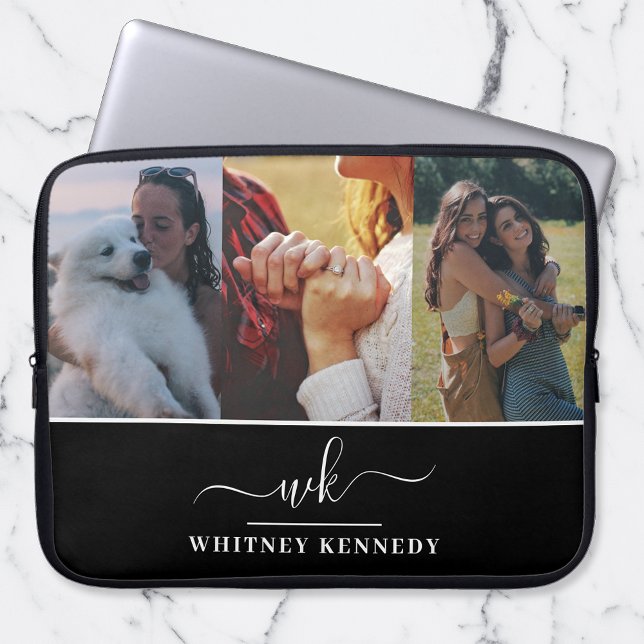 Capa Para Notebook 3 Colagem Fotográfica Crie o seu próprio monograma (Criador carregado)