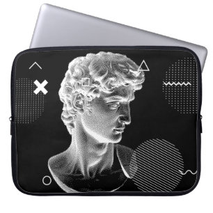Capa Para Notebook 3D Anel da cabeça de David de Michelangelo na arte