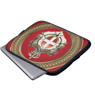 Capa Para Notebook [400] Ordem de Malta - Casaco de armas SMOM