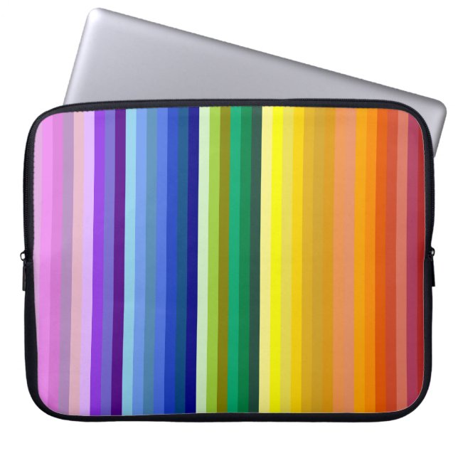 Capa Para Notebook 42 Stripes Espectro Arco-Íris (Frente)