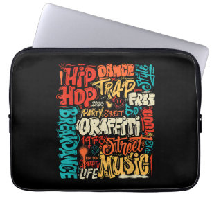 Capa Para Notebook 50ª Vintage R de Cassete de Música e Hip Hop Grafi