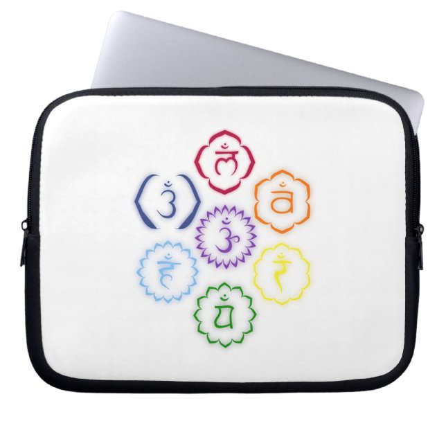 Capa Para Notebook 7 Main Chakras in a Circle (Frente)