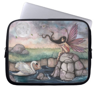 Capa Para Notebook A Arte da Fada e do Cisne do Local de Encontro